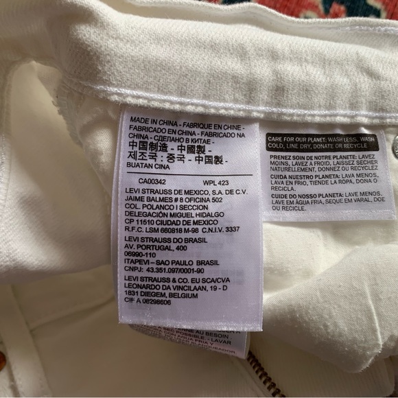 Levi’s white jeans sz 28 - Picture 11 of 13